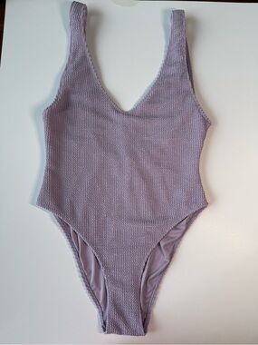 Zara Textured Bodysuit - Lavender